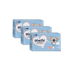 aiwibi 愛薇彼 清新乾爽褲型紙尿褲 M(三包裝) 紙尿褲 尿布 褲型 輕薄乾爽透氣 日夜通用