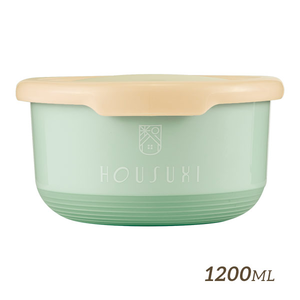 『HOUSUXI‧舒希』不鏽鋼雙層隔熱碗 – 湖綠1200ml