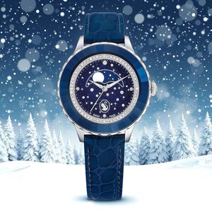 SWAROVSKI 施華洛世奇 Octea Moon 55週年紀念 繁星月相手錶 女錶-37mm(5677494)