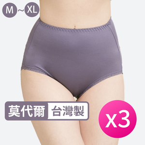[席艾妮]台灣製莫代爾纖維 石墨烯褲底高腰蕾絲女性內褲