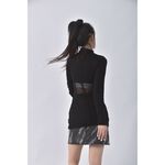 (S) 【安于晴Charlene私服】質感棉質露腰黑色洋裝二手衣, , large