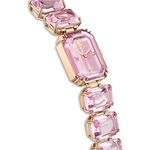 SWAROVSKI 施華洛世奇 八角方形水晶手鍊手錶 女錶-粉紅色/23x17mm(5630837), , large