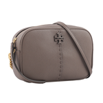 TORY BURCH McGraw 荔枝皮革拉鍊相機包/楓樹棕, , large