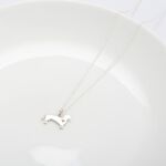 【Angel & Me】Dachshund Dog s925 sterling silver necklace Birthday gift, , large