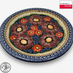 【SOLO歐洲家居】波蘭製 Cerraf 波蘭陶 26cm 大盤 圓盤 雅紅之宴系列, , large