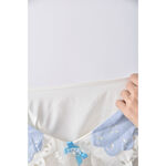 (L) 假兩件白色長袖上衣二手衣, , large