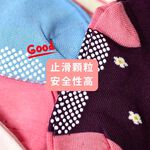 [Kaimei Cotton Industry] 12 pairs set, random and excellent, MIT made in Taiwan, pure cotton non-slip children's socks, warm pastoral style, girls 13-16cm, , large