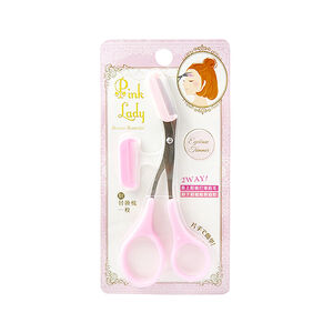 Pink Lady Eyebrow Comb Scissors
