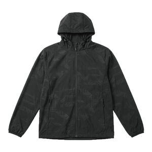 男速乾透氣印花防曬外套-黑色M