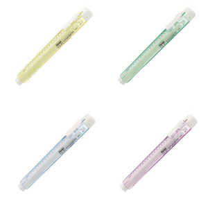 【Pentel 飛龍】晶透自動塑膠擦 5色 /支 ZE81 - 晶透綠