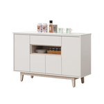 【唯熙傢俱】紀薇橡木雙色4尺岩板餐櫃, , large