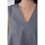 (S) moma質感無袖灰色上衣二手衣, , large