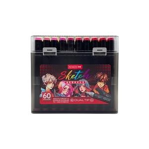 Sketch Dual-Tip Oil-Based Marker Set (60 Colors)