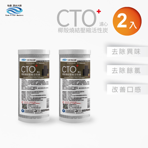 【怡康淨水】10吋大胖CTO燒結壓縮活性炭濾心《不含安裝》