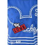 (M) meideo米奇造型藍色短袖上衣二手衣, , large