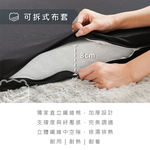 ［熊棉］豪華吸濕透氣床墊｜黑色3.5尺｜, , large