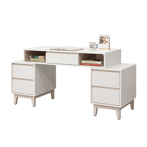 【唯熙傢俱】紀薇橡木雙色4尺書桌