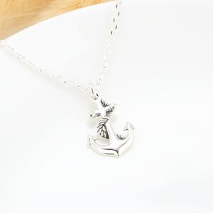 【Angel & Me】定情 繩結 船錨 (大) Anchor s925 純銀 項鍊 生日 情人節 禮物