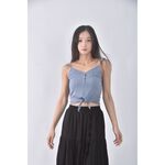 (S) jimmy質感吊帶藍色上衣二手衣, , large