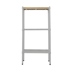 【Y HOUSE】60x30x120cm pine wood three-layer storage rack rack iron rack - painted white