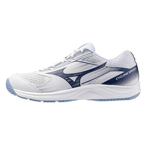 Mizuno Cyclone Speed 男女 排球鞋 室內運動 穩定 包覆 回彈 白 藍 [V1GA258011]
