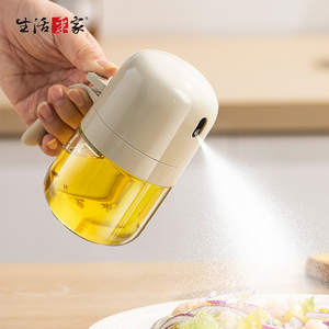 SHCJ醬料玻璃噴油壼300ml 暖灰色