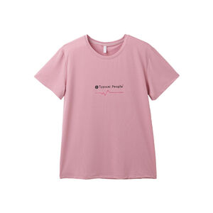 女冰感波浪骨運動上衣-桃粉M~2L