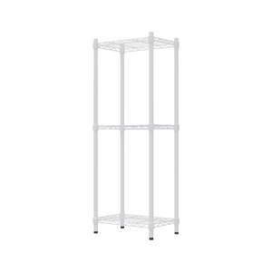 【Y HOUSE】45x30x120cm Lightweight Three-layer Iron Frame Iron Rack - Painted White