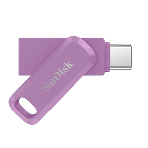 【SanDisk】Ultra GO 64G 薰衣草紫 TYPE-C USB 3.2 雙用 OTG 旋轉隨身碟 讀取速度 300MB/s