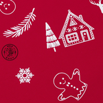【SOLO Vintage】LCW Home 75x57cm Red Christmas Candy Apron 100% Cotton Made in Turkey, , large