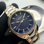 [星晴錶業]COACH手錶,44mm,CH00222寶藍色錶面金色錶殼金銀相間精鋼錶帶款, , large