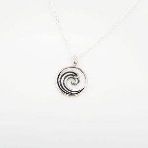 【Angel & Me】Surf Ocean Wave s925 sterling silver necklace Birthday gift