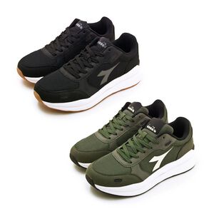 DIADORA迪亞多那 生活時尚運動鞋 男運動鞋 男鞋 慢跑鞋 寬楦 透氣 保護後跟 輕量 吸震 減壓 緩衝 黑灰 綠黑