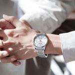 CITIZEN 星辰 光動能簡約手錶-銀/40mm BM6978-77A, , large