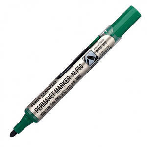 【 Pentel 飛龍 】後壓油性筆 圓頭 MAXIFLO 1.5mm /支  NLF50 - 紅