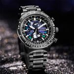CITIZEN 星辰 100週年限量宇宙幻彩 飛行錶 光動能電波手錶 BY3005-56E, , large