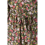 (S) zara質感印花綠色綁帶洋裝二手衣, , large