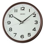 SEIKO 精工 全面夜光 滑動式秒針靜音兩用鐘 時鐘-棕框 QXA836B, , large