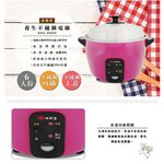 SPT Shangpengtang 6-Cup Stainless Steel Electric Rice Cooker SSC-06KD, , large