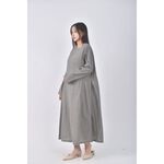 (F) bliss bunch質感方領灰色洋裝二手衣, , large