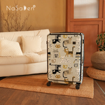 NaSaDen Rhein Series [Stripe Cat]25" Front Opening Luggage, , large