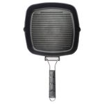 PERFECT 理想牌 日式黑金鋼折疊煎盤烤盤無蓋 28cm-Leidea樂德兒, , large