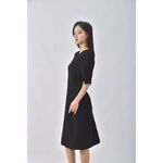 (S) stefanel休閒黑色洋裝二手衣, , large