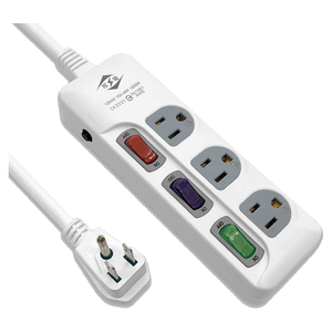 [寶旺旺]威電 3孔3開3座 電腦線 延長線4尺/6尺/9尺/15尺