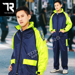 [TDN] Fengxing Racing Two-Piece Raincoat (Sports Raincoat ES4302) Navy Blue Size M, , large