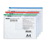 【COX 三燕】A4 橫式 透明 資料套  顏色隨機 12個 /包 NO.154H, , large