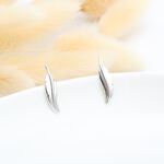 【Angel & Me】簡約 天使 羽毛 一對 s925 純銀 耳環 生日 情人節 禮物, , large