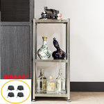 【誠宜居家】50x35x80公分 三層不鏽鋼隙縫架(贈輪組)-加強底部橫梁-收納架 不鏽鋼置物架 不銹鋼置物架 廚房不銹鋼置物架 置物架 家電架 廚房架 架子), , large