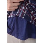 (S) earth music ecology格紋藍色長袖上衣二手衣, , large