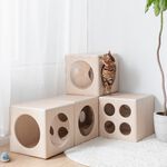 【paipaipets】Wooden Cube - Style S, , large
